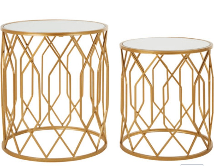 Set of 2 Designer Tables Ex Display 