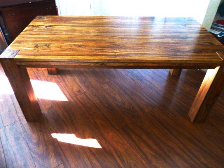 Beautiful Solid Indian Wood Dining Table (Seats 8) 