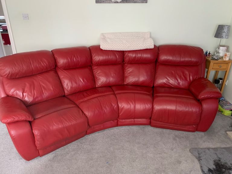 image for Large leather suite