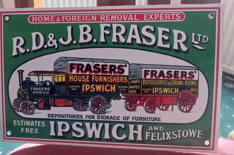 Enamel Advertising Sign Retro 