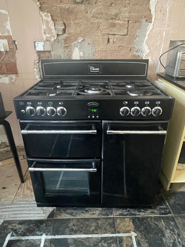 Belling CLASSIC 90DFT 90cm Dual Fuel Range Cooker – Black