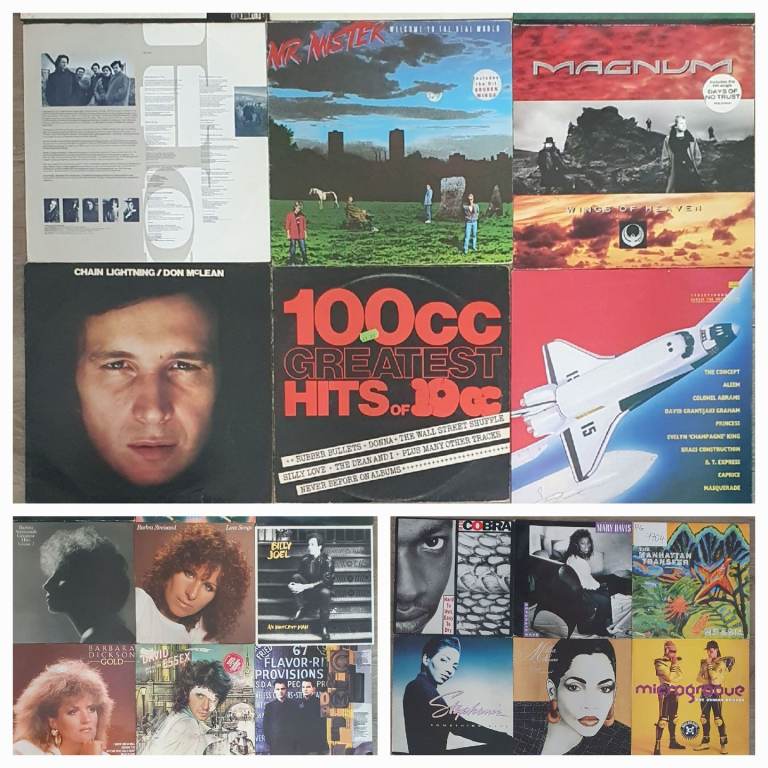 Collection of 25 Vinyl LP's all Genre