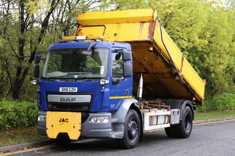 DAF LF 310 4X2 DRAWBAR DROPSIDE STEEL TIPPER (2016)