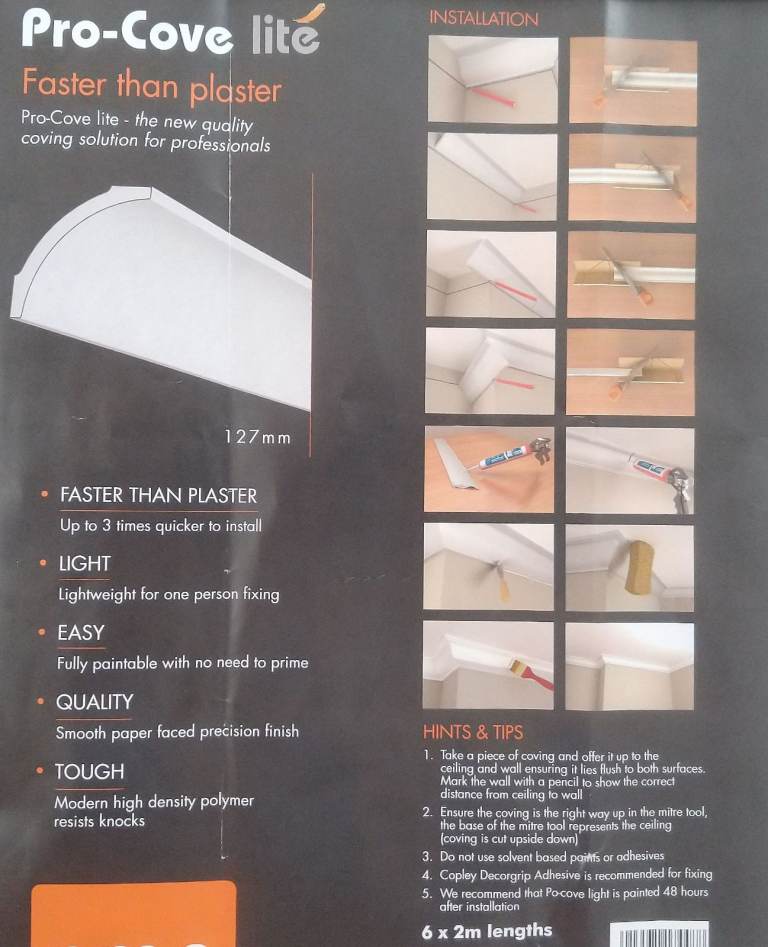 Pro-Cove Lite Coving  New & Unused