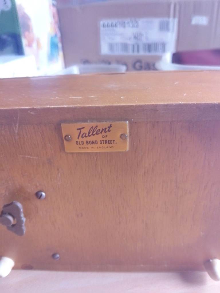 Tallent Old Bond Street Wooden Jewellery Box