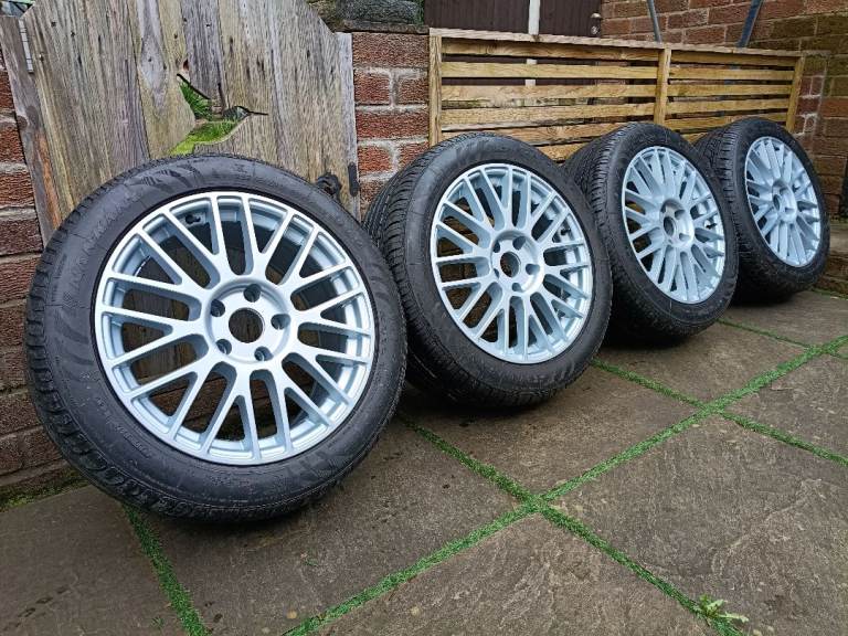 Tsw Alloy Wheels With Nankang Tyres. 5x114.3 - ET40 - 8J - CB 73.1