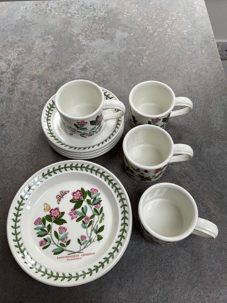 Portmeirion tea set.  The Botanic Garden, by Susan Williams-Ellis.  Never used.  