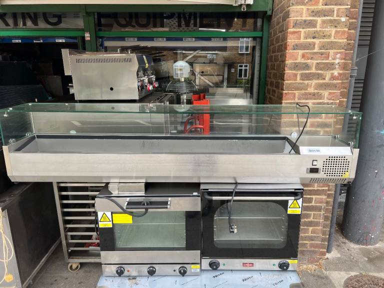 2M COLD TABLE TOP TOPPING FRIDGE CAFE RESTAURANT CATERING COMMERCIAL KITCHEN FAST FOOD SHOP