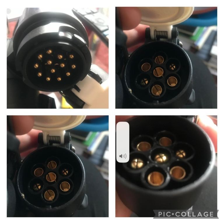 13 pin car to 2 x 7 pin caravan adapter