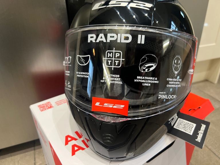 🏍️ LS2 FF353 Rapid II Road Touring Helmet - Black  size M 