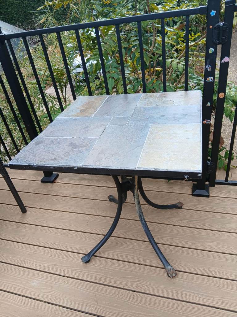 Small garden table - purchased John Lewis - 70 cm square, 74 cm high