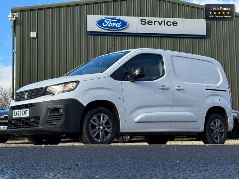 2022 Peugeot Partner SWB L1H1 Low Roof Asphalt Air Con Alloys Camera Nav Sensors SELECT Panel Van...