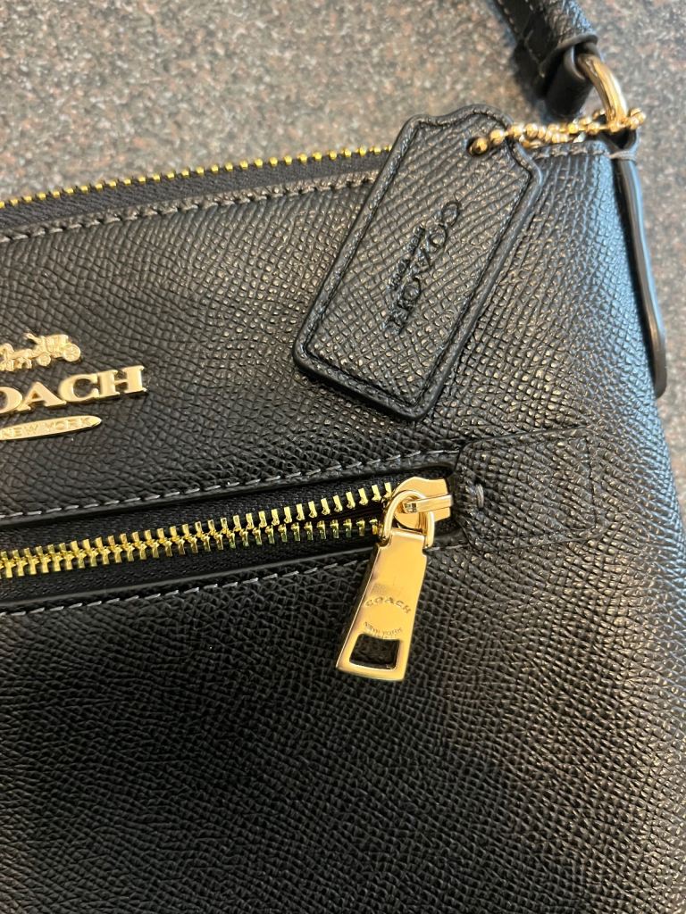 Coach Rowan crossbody bag in black leather 