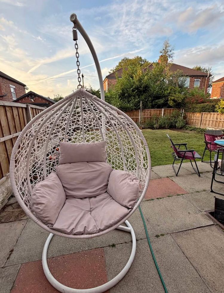 Garden Egg Chair with Cushions – Good Condition