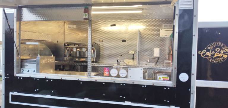 Coffee & crepes catering trailer burger van mobile kitchen equipment 