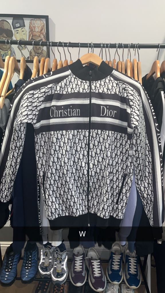 Christian Dior Black and White Track Jacket – Good Condition