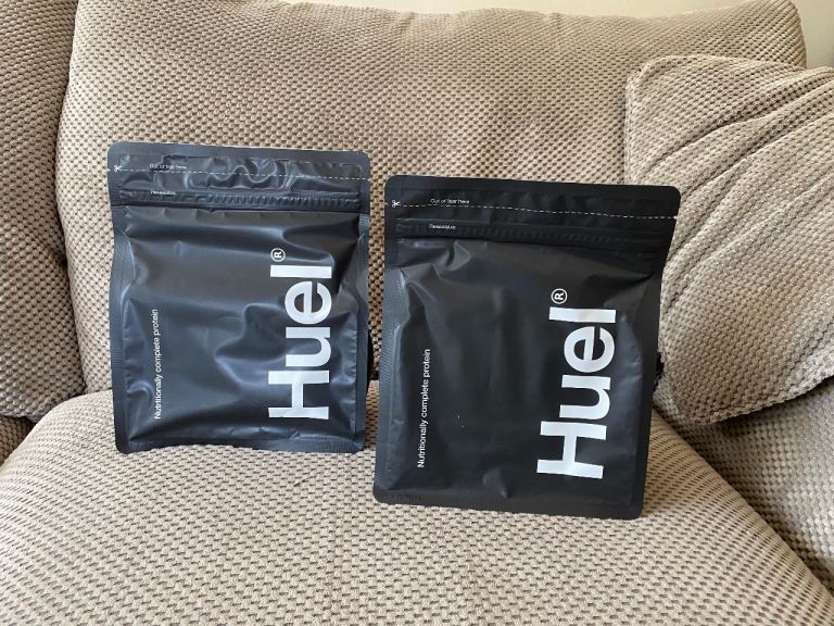 Huel protein powder - strawberries and creme