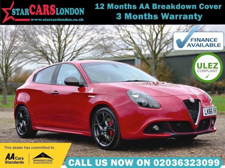 2016 Alfa Romeo Giulietta 1750 TBi Veloce TCT Euro 6 5dr HATCHBACK Petrol Automa