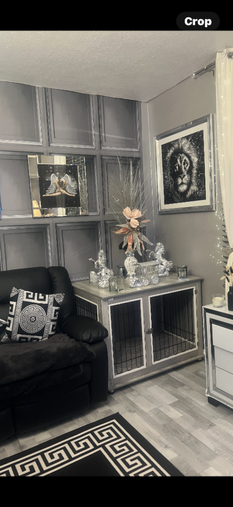 Dog crate / side board