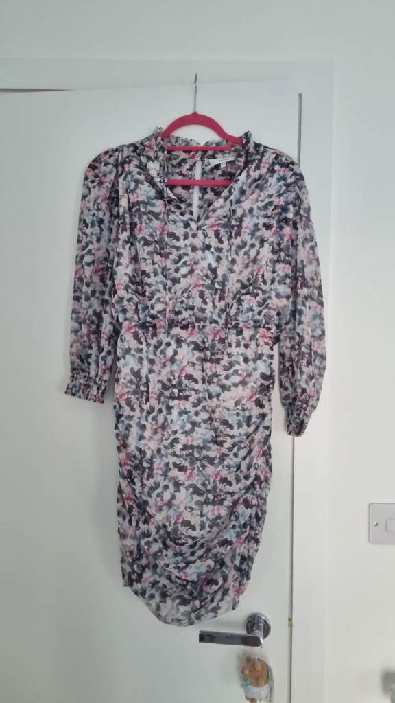 REISS Multicoloured Floral Mini Dress - Good Condition.