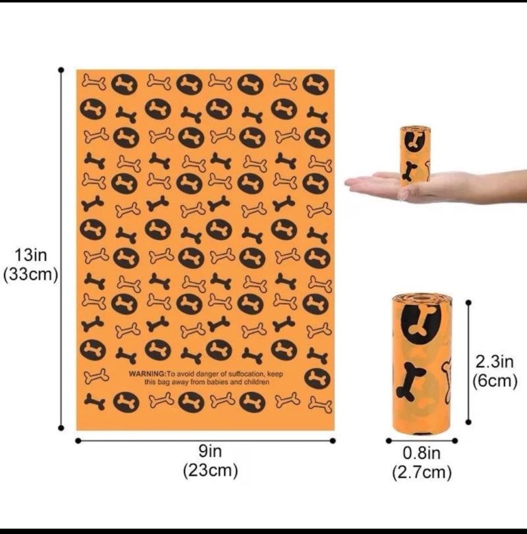 4 Rolls - 60 bags Poop Bags Eco-Friendly, Degradable, Dogs waste bags