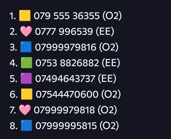 EASY TO REMEMBER VIP GOLD PREMIUM BUSINESS MOBILE PHONE NUMBERS FAST DELIVER