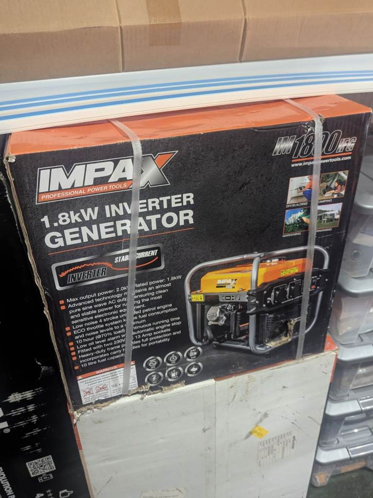 Impax 1.8kW Inverter Generator - Brand New in Box