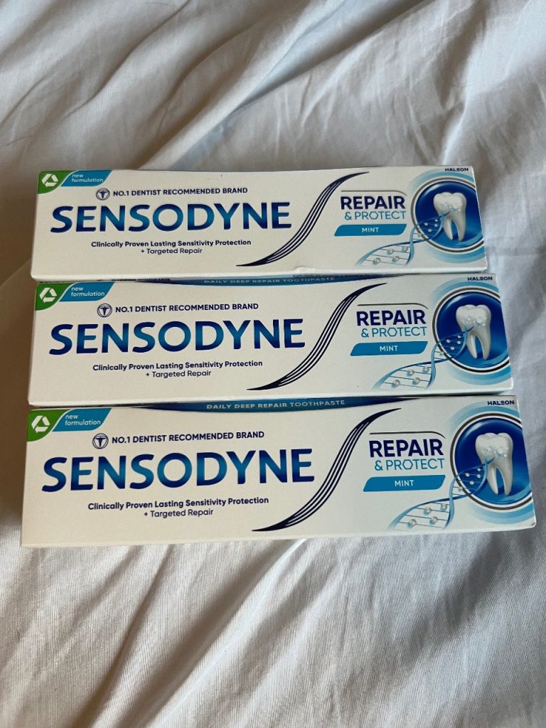 3 Sensodyne toothpaste 