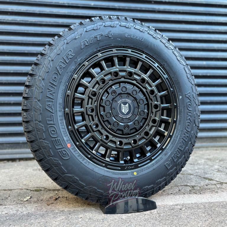 17” 5x120 Fox ADV Load Rated alloys Swamper wheels all terrain Yokohama tyres Vw crafter transporter