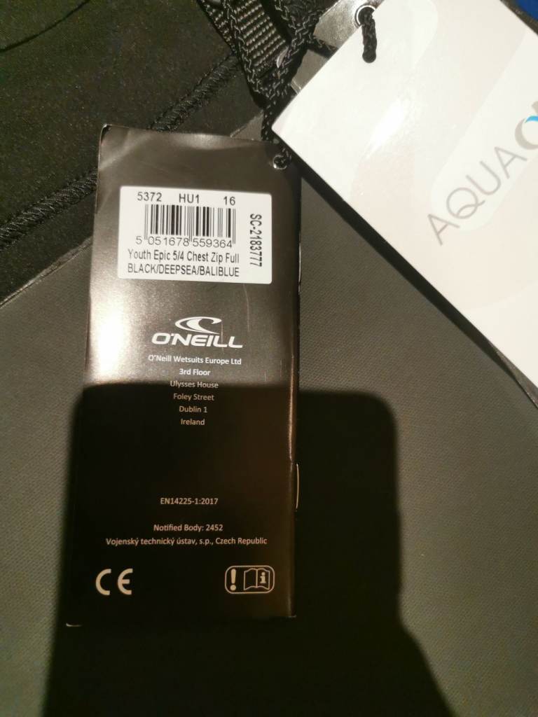 Wetsuit O'NEIL 5/4 Youth Epic chest zip size 16 years