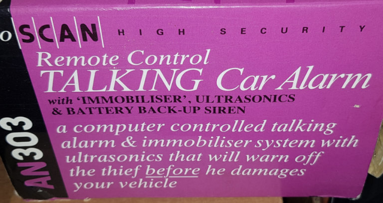 Remote Control Talking Car Alarm