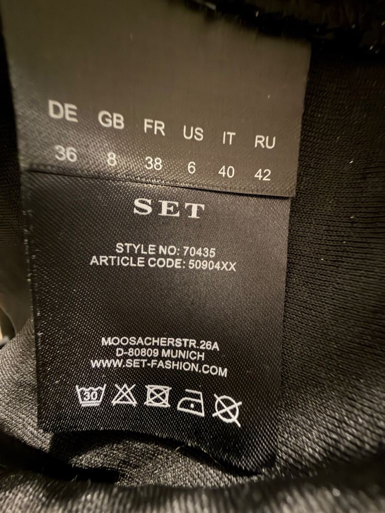 Ladies New Black & Silver Party Dress Size 8 / 10