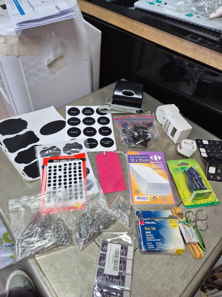 Lots of random office supplies