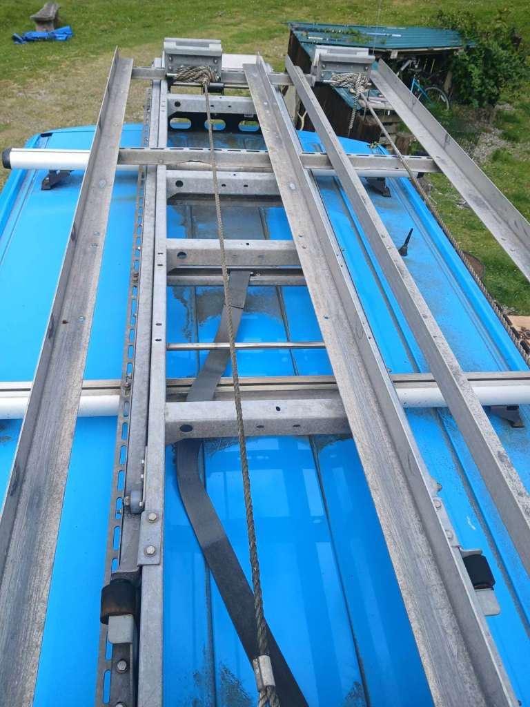 Double ladder rack and van shelving system