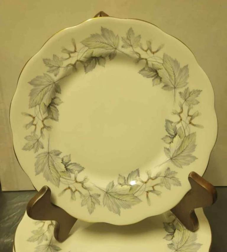 Royal Albert - SILVER MAPLE : Bone China - Salad Plate : 21 cm : Ex Cond £3.00 EACH (J)