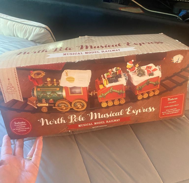 North Pole Musical Express Train Set – Christmas Decoration, As Good As New