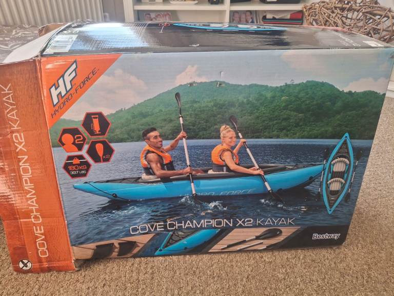 Inflatable 2 seater Kayak with 2 paddles