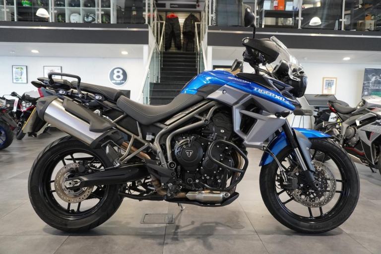 Triumph Tiger 800 XRX, 2016, Blue with just 24095miles Only £4995. 