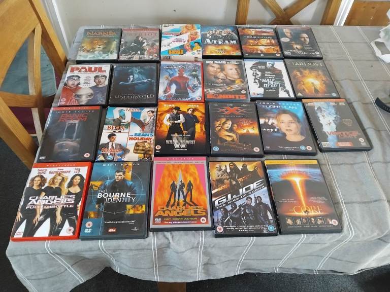 Large Collection of DVD Films - Various Genres, Good Condition