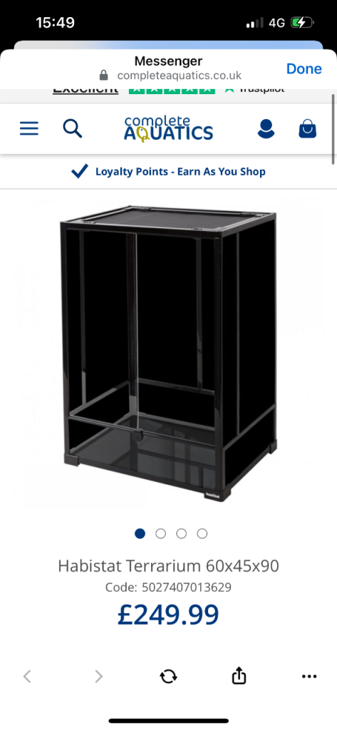 Habistat Terrarium 60x45x90