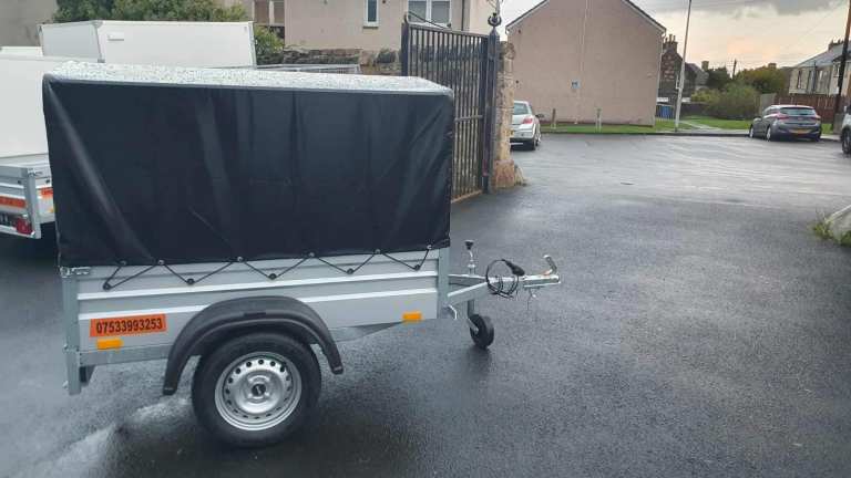 BRAND NEW 5ft x 4ft SINGLE AXLE 80CM FRAME & COVER CAMPING TRAILER 750KG
