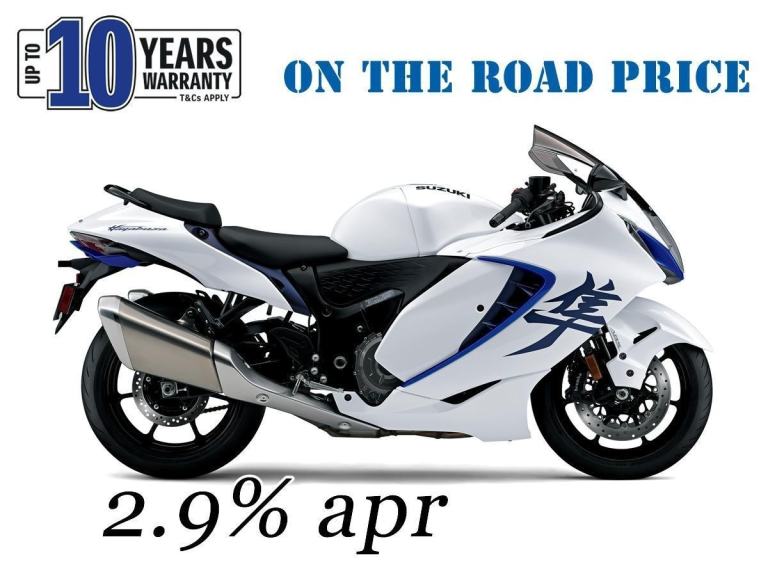 2025 Suzuki GSX1300R Hayabusa. black or white, save 604, 2.9% APR over 4 years