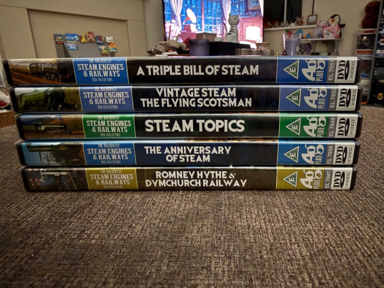 5x NEW Steam Engine & Railway DVDs - Flying Scotsman & More
