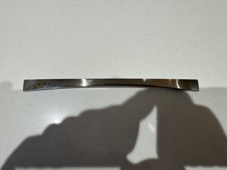 20 x Cabinet Kitchen Curved Bow Door Handles Stainless Steel Silver Chrome 