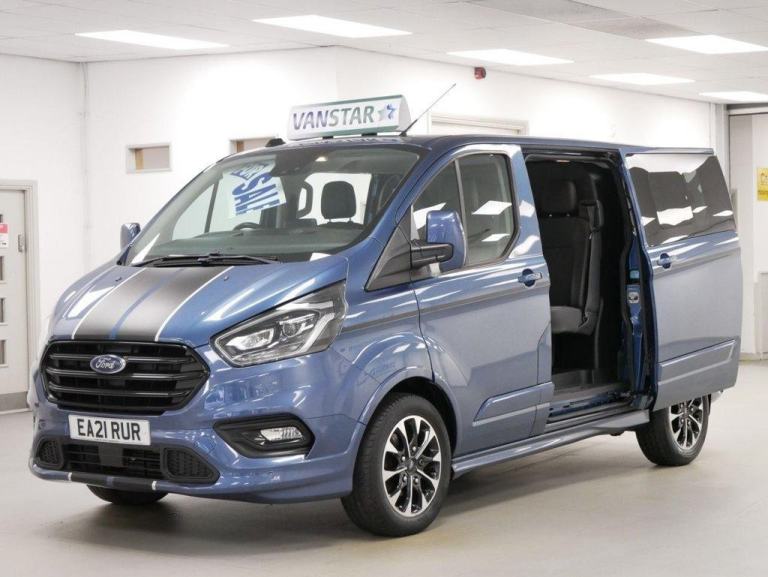 2021 FORD TRANSIT CUSTOM 320 2.0 EBL 185 BHP SWB SPORT EDITION CREWCAB 5 SEATER