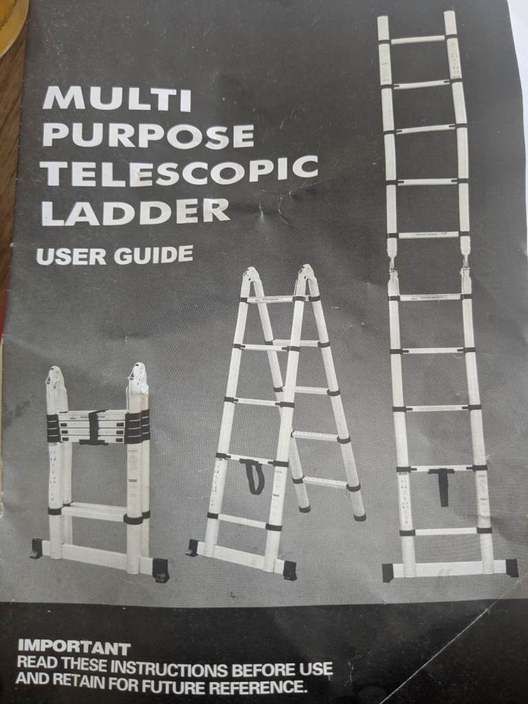 Multi purpose telescopic ladder 2.5 +2.5m