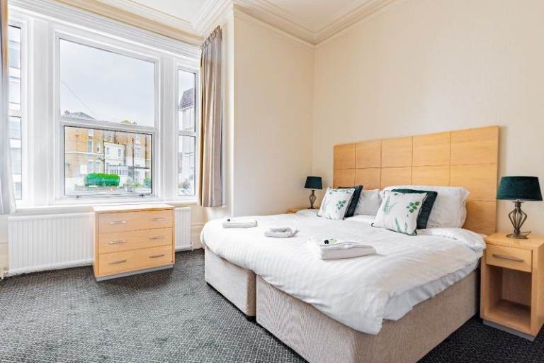 Double ensuite rooms by the beach