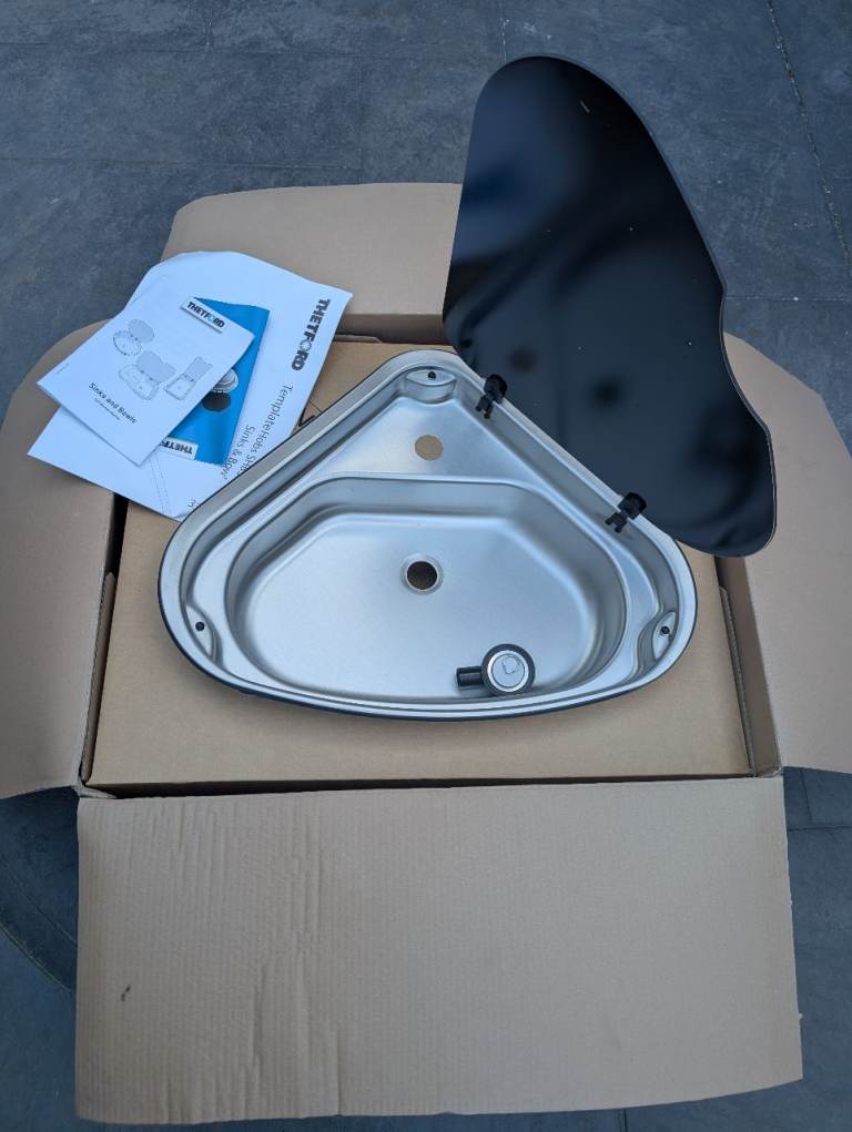 Campervan motorhome triangular sink brand new