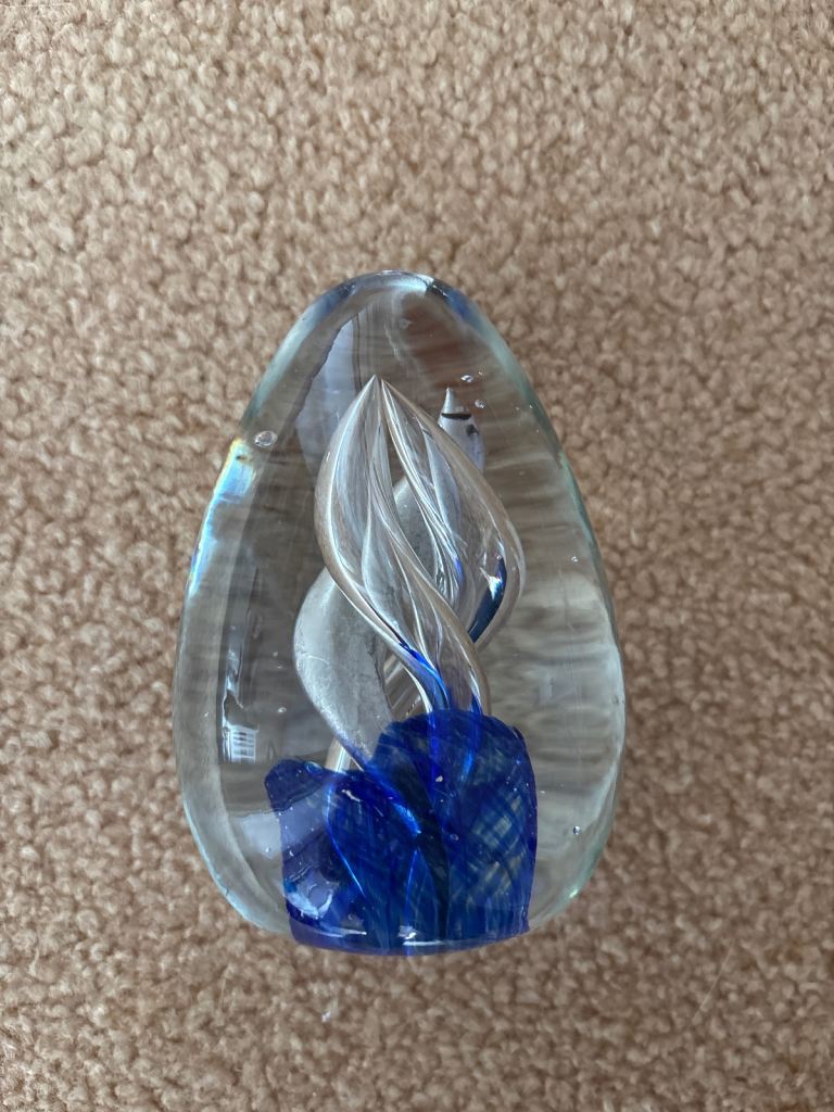 Heavy glass paper weight