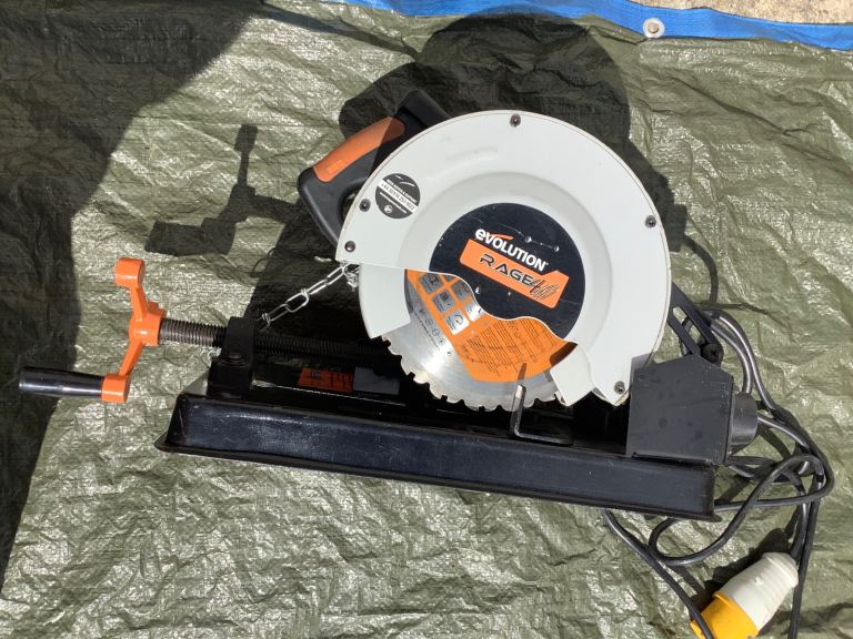 Evolution Rage 4 Chop Saw - 110 volts - Hardly Used 